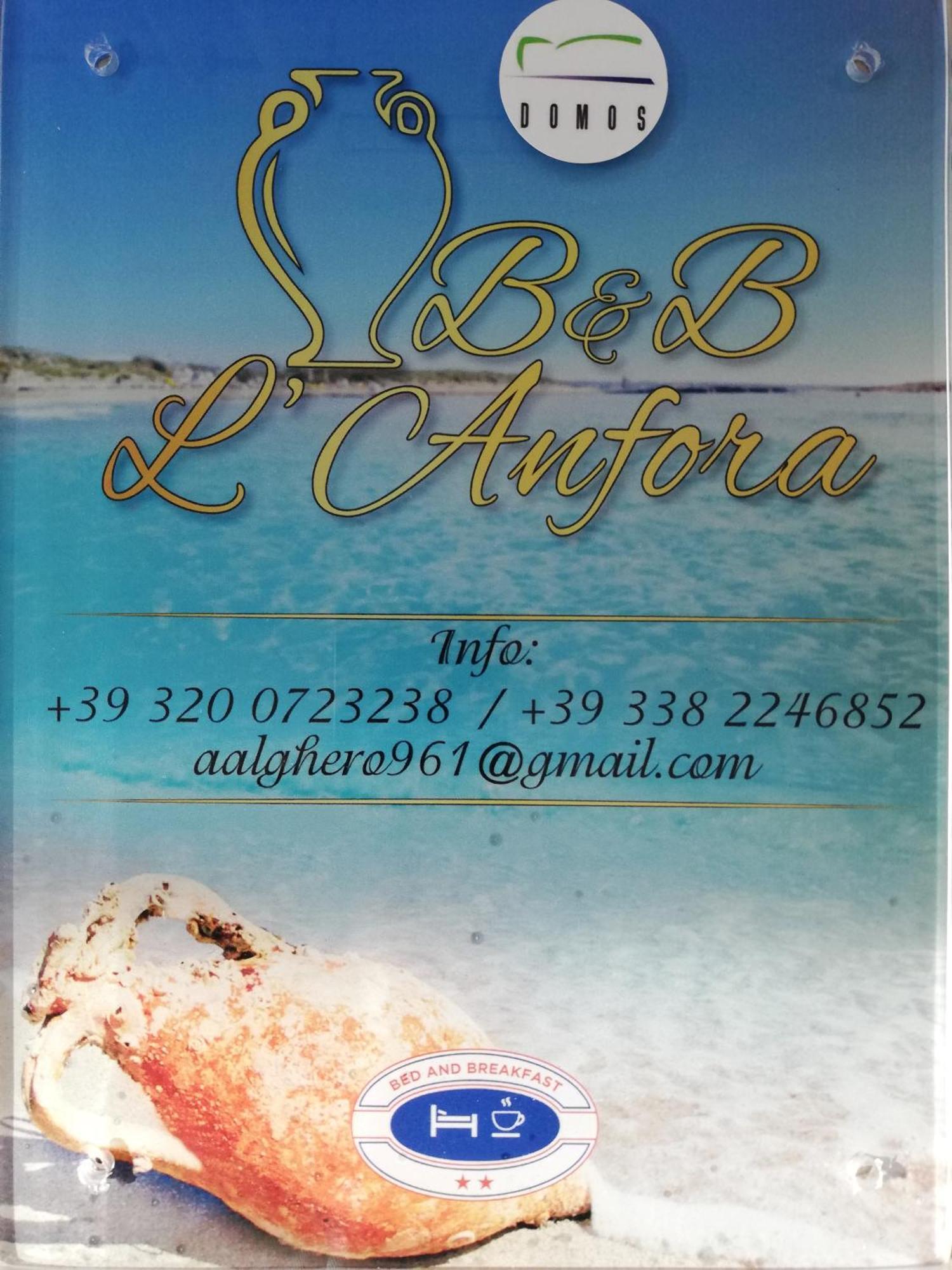 Bed and Breakfast L'Anfora Alghero Zimmer foto